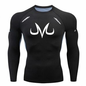 men's T-Shirt Summer Lg Sleeves Gym T-Shirts Breathable Fitn Tops Tee Shirt Men Clothes R Guard Jitsu BJJ Sweatshirt Run Z11t#