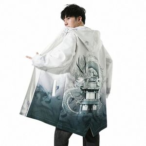 Уличная мужская куртка с капюшоном Lg Oversized Trench 2022 Мужская Lg Trench Повседневная мужская женская куртка с принтом Пальто Fi Одежда 330C #