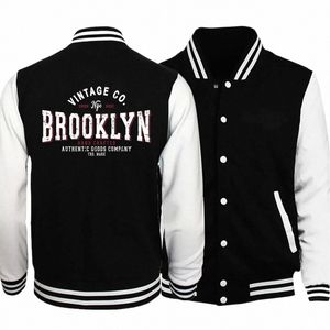 brooklyn City NEW YORK Jacket Sweatshirts Women Mens Coat Cool Baseball Uniforms Jacket Couple Print Cardigan Clothes Tops U57P#