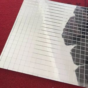 Mirrors Glass Mosaic Tile ,Mini Square Glass Mosaic Mirror Sheet Real Glass SelfAdhesive ,Silver Glass Crafts