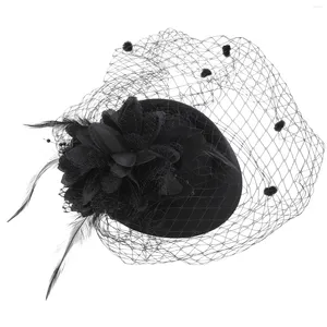 Bandane Cappello a cilindro Accessorio per capelli Anni '20 Portapillole Fascinator Cappelli Affascinante copricapo di stoffa natalizio Copricapo per festa di nozze