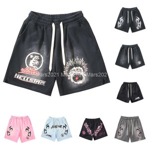 شورت Hellstar Shorts Shorts Men Summer Women Genidation Aways Tee Hellstar Graphic Pants القصير