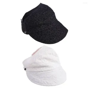 Wide Brim Hats Outdoor Cotton Fisherman Hat Sunscreen Cap Baseball For Women Peaked Empty Top Korean Style Visors Sun