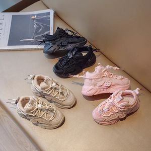 Плюшевые детские массивные кроссовки, непромокаемая спортивная обувь для мальчиков, удобная детская обувь для бега с арочной опорой для девочек, 240313