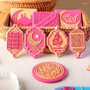 Stampi da forno Taglierina per biscotti musulmani Ramadan Dessert Motivo decorativo Eid Al-Adha Goffratura Reverse Press Stamp Biscotto fondente islamico