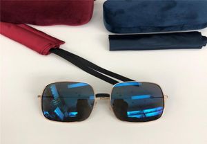 Novo designer de moda óculos de sol moldura quadrada revestido lentes reflexivas proteção uv400 óculos ultraleves de alta qualidade 04149926999