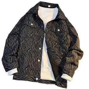 dżinsowe płaszcz dla mężczyzn Hip Hop Dżins Jackets Man Black Striped tania cena stylowa g modana rozmiar l s Fast Deery Lose Low v0ph#