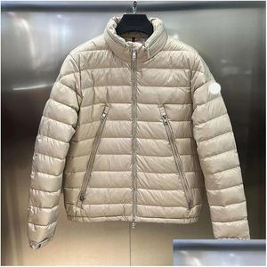 Herren Daunenparkas Designerjacke Stehkragen Winter Damen Kapuzenlicht Einfarbig Reißverschluss Stil 02 Drop Lieferung Bekleidung Kleidung Othkt