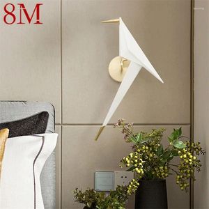 Lâmpada de parede 8m Nordic Bird Shade LED luminárias decorativas modernas luzes de arandela para casa sala de estar corredor