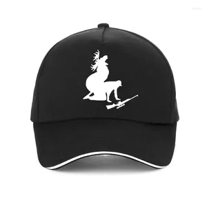 Bollmössor Fashion Funny Moose Hunting Hunter Cap Men Kvinnor utomhus Baseballjakt Justerbar snapbackhatt