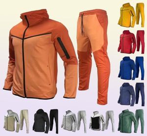 Designer fino homens mulheres tecnologia velo tracksuit pant mens esportes sportswear jaqueta de manga longa hoodies calças jogger corte reto ho3701528