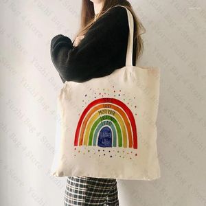 Shopping Bags RainbowTote Bag Teacher Life Tote Appreciation Gift Teachers Thank You End Year Graduation