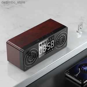 Desk Table Clocks Bluetooth Alarm Clock FM Radio Music Sound Table Clocks TF Function Wooden Desktop24327