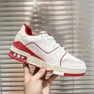 Virgil Designer Trainer Scarpe casual Amanti della pelle di vitello denim Sneaker in pelle Abloh Bianco Verde Rosso Blu Lettera sovrapposizioni Piattaforma Scarpe basse da donna basse da uomo P37