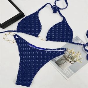 Classic Bikini Set da bagno Set Women con lettere Swian Swimsuits Bikini Set Fashion Summer Vacation Style Style Wind