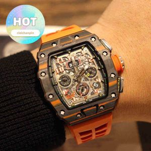 Designer Luxury RM Wrist Watch Mens Mechanics Watch Wristwatch Skull 035 Ceramic Rm011 Fully Automatic Mechanical Wo Fashion Classic