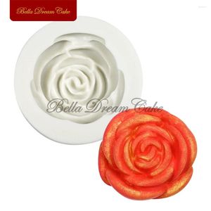 Формы для выпечки 3D цветок розы силиконовая форма День святого Валентина форма для помадки и шоколада DIY модель свечи инструменты для украшения торта кухонные формы для выпечки