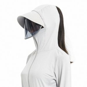 Ny sommar upf 50+ UV Sun Protecti Skin Coats Men ultralätt sportkläder cykelkläder fiskekräkt lady windbreaker jackor v1a7#