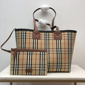Borsa tote di design di grande capacità borsa composita moda borsa in vera pelle marrone per lo shopping borsa casual di lusso da viaggio