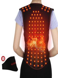 Tourmaline Selfheating Back Support 108pcs Magnets Therapy Spine Back Shoulder Lumbar Posture Corrector Vest Pain Relief Brace 215001302