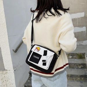 Umhängetaschen Mode Nylon Tasche Mädchen Student College Schultasche Abzeichen Multifunktionale Kawaii Damen Wasserdicht