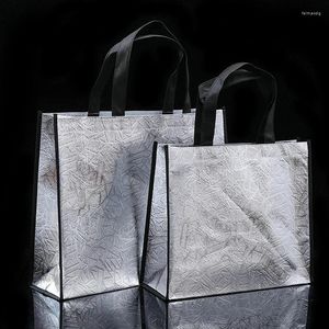 Shopping Bags Fashion Waterproof Laser Bag Foldable Eco Large Capacity Reusable Tote Non-woven Fabric Handbag