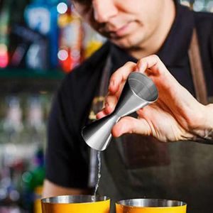 Prodotti da Bar Pratico misurino con superficie liscia e antiscivolo, doppio cocktail Jigger compatto