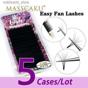 False Eyelashes 5case/lot Factory price 12 rows super matte easy fanning volume false eyelash extensions 8mm-20mm mix length silk false lash24327