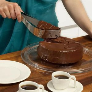 Novo aço inoxidável bolo torta slicer servidor cortadores de bolo biscoito fondant sobremesa ferramentas cozinha gadget