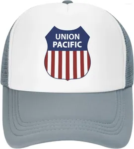 Boll Caps Union Pacific Railroad Hatts For Men justerbar baseball fashionabla pappa trucker denim hatt mössa