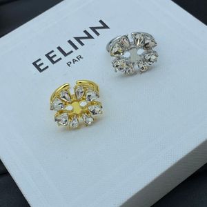 Дизайнерские кольца с открытыми бриллиантами, цветочные кольца, роскошные модные женские кольца, обручальные кольца, подарок