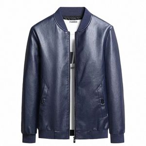 leather Jacket Men Korean Fi Leather Sheepskin Man Leather Coat Trend Casual Slim Fit Male Clothing Plus Size 8XL 50QC#