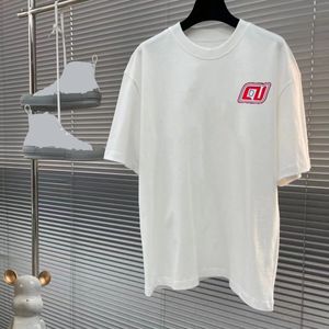 T-shirt di lusso di fascia alta di marca marea girocollo stampa cotone uomini e donne a maniche corte versatili top T-shirt marea Lettera Designer di alta qualità t-shirt buona