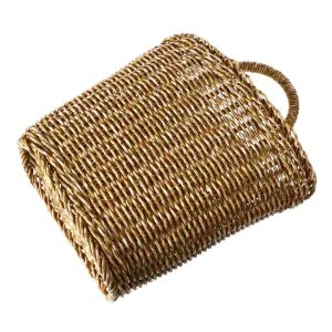 Baskets Basket Hanging Wall Storage Flower Rattan Woven Wicker Planter Baskets Pot Display Shelf Crystal Holder Vase Farmhouse Fruit