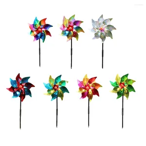 Garden Decorations Fruit Reflective Windmills Children Kids Toys Bird-Scaring Wind Spinner Easy Installation Orchard Protection