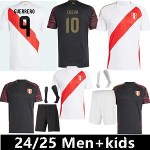 2024 2025 Кубок Америки Перу футбольные майки 24 25 дома на выезде Seleccion Peruana Cuevas PINEAU CARTAGENA ABRAM футбольная рубашка болельщиков футбольная рубашка мужская детская комплектация