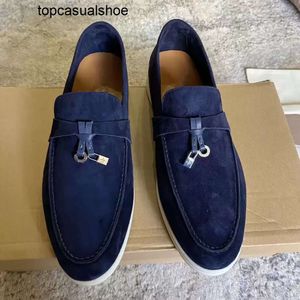 Loro Piano LP LorosPianasl shoes Dress Shoes British Style Casual Womens Loafers Velvet Leather Low Top Summer Walk Mens Flats 35-46 KFMQ