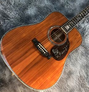 41 guitarra acústica de luxo com vaso de madeira totalmente KOA série D45