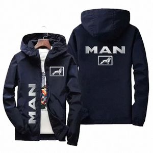 2024 Ny Autumn/Winter Hoodie Men's Truck Man Car Logo Tryckt Herr Dragklapp Mäns hoodie och tröja Casual Jacket 58MH#