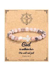 1Pc Christian Gifts for Women, Inspirational Birthday Gifts for Women, Cross Bracelet Gifts for Woman