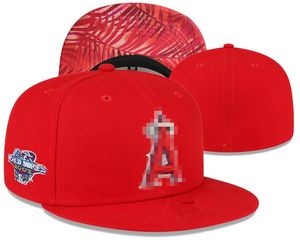 Męskie anioły baseballowe dopasowane wielkość czapki la snapback kapelusze światowe serie biały hip hop Sox sport sport