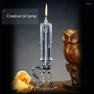 Candle Holders Handmade Glass Oil Lamp Features With Europe Home Decoration Gifts Wedding Accessories