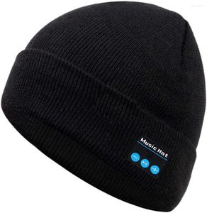 Berets Männer Frauen Bluetooth 5.0 Musik Beanie Warme Weiche Winter Strickmütze Kappe Mit Integriertem Mikrofon Lautsprecher Kopfhörer Für Weihnachtsgeschenk