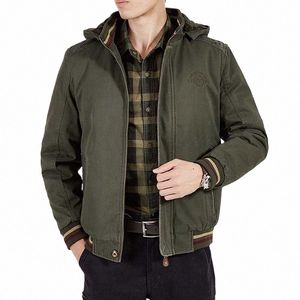 Ny 2020 vinter tjock varm huva jacka män ullfoder mens kappa kott militär parta man chaqueta hombre plus size m-4xl q630#