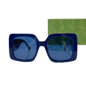 Os mais novos óculos de sol quadrados grandes femininos da moda UV400 soberba prancha colorida em negrito + lentes de tonalidade HD listra design de perna óculos gradientes polarizados s133O 55-22-142 estojo completo