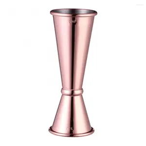 Bar Products Drop!! Stainless Steel Measuring Cup Double-head Curled Edge Cocktail Shaker With Scale