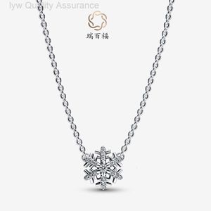 Designer Pandoras Necklace Pan Family Necklace Limited Snow Collar Chain Collar Chain Elegante ed elegante regalo alla ragazza