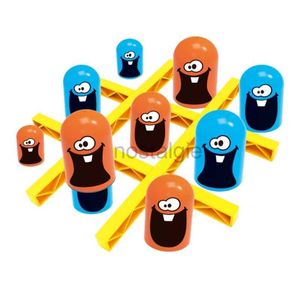 Zeka Oyuncakları Okul Öncesi Çocuklar Satranç Masası Oyunu Geliştirin Tic Tac Toe Toe Toys Party Favor 24327