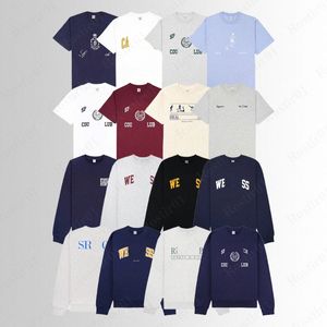 Sporty & Rich New Niche Designer Pullover T-shirt Simple Classic English Letter Printed Cotton Sports Casual Versatile Women Short Sleeved Polos Summe L4vA#