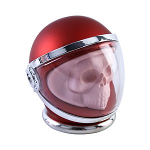 Casco Testa storta Astronauta Teschio in metallo Smerigliatrice Lega di zinco Fumatori Erba 80mm Smerigliatrici 4 Parti Strati Tabacco Sigaretta Frantoio per spezie alle erbe Miller Mano DHL